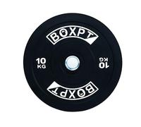 BOXPT Disque de poids olympique Bumper noir 5 kg 7,5 kg 10 kg 15 kg 20 kg 25 kg