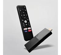 BOXPUT Clé TV Q3, système Android 10 H313, 2 Go RAM 16 Go ROM, double WiFi 2,4/5 GHz, Bluetooth, télécommande, clé TV HD 4 cœurs 4K, commande vocale