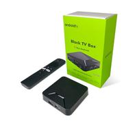 BOXPUT Q5 Plus Android TV Box, Android 11.0 Box, BT 5.2, 2.4G/5G Dual-Band WiFi, 4K HD, Amlogic S905W2 Quad-Core Processeur 2GB RAM+16GB ROM, 10/100M LAN Enternet - Noir