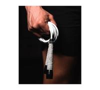 BOXROPE, A Jump Rope Made For Boxing, Tangle-Free, 15% Heavier Than A Normal PVC Rope, Boxer Jump Rope, Adjustable, Includes Grip Tapes For More Grip, Skipping Rope for Boxers, Premium Quality (Grey