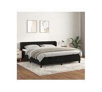 Boxspring met matras fluweel zwart 160x200 cm3127621