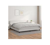 Sommier à Lattes de Lit avec Matelas Rembourré Noir 100x200 cm Similicuir vidaX
