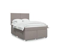 Boxspring met matras stof taupe 140x200 cm3290508