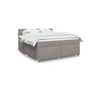 vidaXL Boxspring met matras stof taupe 180x200 cm3288271 Taupe G