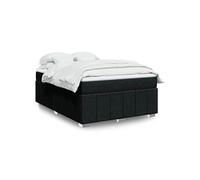 Boxspring met matras stof zwart 160x200 cm3285486