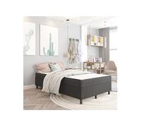 Boxspring stof donkergrijs 120x200 cm3054723