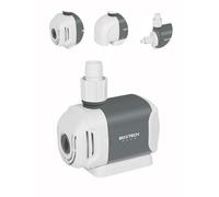 boxtech 25W-1500L/H Pompe submersible pour aquarium, pompe de transport pour fontaines d'aquarium, circulation d'eau douce et d'eau de mer avec 3 buses