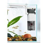 boxtech Filtre d'aquarium interne 10 W, 4 en 1 Pompe de puissance ultra silencieuse Filtre éponge réglable, débit 600 l/h, convient pour 160-300 litres