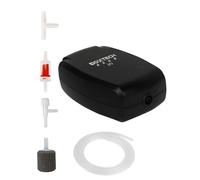 Boxtech Pompe à air d'aquarium, mini pompe à oxygène avec pierre à air, clapet anti-retour, aérateur puissant pour aquarium nano (2 W)