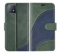 BoxTii Coque pour Oppo A72 5G / Oppo A73 5G / Oppo A92S / Oppo Reno 4Z, Portefeuille Etui en Cuir PU, Magnétique Protection Housse Coque pour Oppo A72 5G / Oppo A73 5G / Oppo A92S, Vert