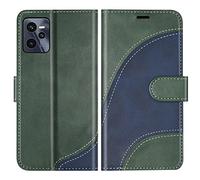 BoxTii Coque pour Oppo Realme C35 4G / Realme Narzo 50A Prime, Portefeuille Etui en Cuir PU, Magnétique Protection Housse Coque pour Realme C35 4G / Realme Narzo 50A Prime, Vert