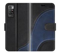 BoxTii Coque pour Xiaomi Redmi 10 4G / Redmi 10 Prime 4G, Portefeuille Etui en Cuir PU, Magnétique Protection Housse Coque pour Xiaomi Redmi 10 4G / Redmi 10 Prime 4G, Noir
