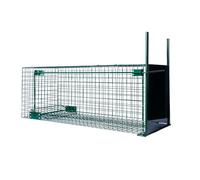 BOXTRAP - Boîte à Fauve 1 Porte - Piège pour Rats, Mustélidés et Chats - avec Porte Coulissante à Glissière - 82 x 32 x 31 cm