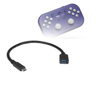 BoxWave Câble compatible avec 8BitDo Lite SE - Adaptateur d'extension USB, ajoutez du matériel connecté USB à votre téléphone