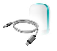 BoxWave Câble compatible avec Biolite Alpenglow 500 - Micro USB DuraCable, câble de charge micro USB tressé - Gris sidéral