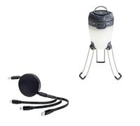 BoxWave Câble compatible avec Black Diamond Apollo - AllCharge PD miniSync (100 W), câble USB portable rétractable haute vitesse - Noir de jais