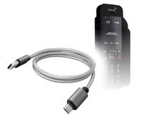 BoxWave Câble compatible avec BlueCosmo 136080-BC (5,3 cm) - DuraCable Micro USB - Câble de charge micro USB tressé - Gris sidéral