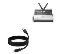 BoxWave Cable Compatible avec Brother ADS-1800W Scanner - DirectSync - USB 3.0 A vers USB 3.1 Type C, USB C Charge et Sync Cable - 1.8m - Noir