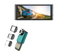 BoxWave Câble compatible avec CamPark C350 - Mini adaptateur MagnetoSync, câble de charge magnétique USB Type-C Micro USB - Bleu sarcelle