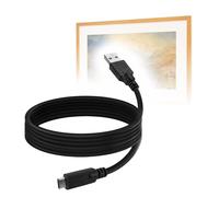 BoxWave Câble compatible avec CANVIART Canvia Smart Digital Canvas Display and Frame - DirectSync - USB 3.0 A vers USB 3.1 Type C - Câble de charge et de synchronisation USB C - 1,8 m - Noir