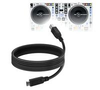 BoxWave Câble compatible avec contrôleur DJ Rane One MKII - DirectSync - USB B vers USB 3.1 type C, câble de synchronisation USB B vers C - 1,8 m - Noir