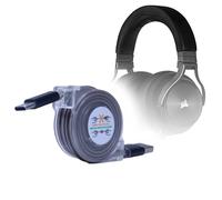 BoxWave Câble compatible avec Corsair Virtuoso RGB Wireless XT - miniSync - USB-A vers USB Type-C, câble rétractable 5 longueurs prédéfinies pour éviter les enchevêtrements