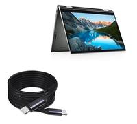 BoxWave Câble compatible avec Dell Inspiron 14 2 en 1 (7415) - Câble DirectSync PD (3 m) - USB-C vers USB-C (100 W), long alliage de nylon tressé de type C - Charge rapide - Noir de jais