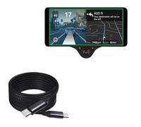 BoxWave Câble compatible avec devkit Comma Three (câble par BoxWave) - Câble DirectSync PD (3 m) - USB-C vers USB-C (100 W), long câble PD en alliage de nylon tressé pour devkit Comma Three - Noir de