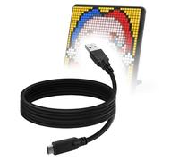 BoxWave Câble compatible avec Divoom Pixoo-Max Pixel Display - DirectSync - USB 3.0 A vers USB 3.1 Type C - Câble de charge et de synchronisation USB C - 1,8 m - Noir