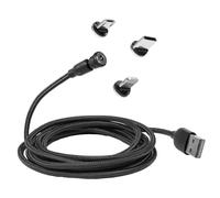 BoxWave Câble compatible avec Garmin inReach Messenger - Câble MagnetoSnap AllCharge, Câble de charge magnétique USB Type-C Micro USB - Noir de jais