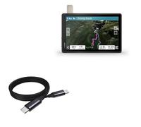 BoxWave Câble compatible avec Garmin Tread XL Overland - Câble DirectSync PD (0,9 m) - USB-C vers USB-C (100 W), câble de charge et de synchronisation tressé de type C de 0,9 m - Noir de jais