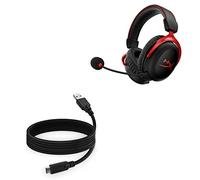 BoxWave Câble compatible avec HyperX Cloud II Wireless - DirectSync - USB 3.0 A vers USB 3.1 Type C - Câble de charge et de synchronisation USB C - 1,8 m - Noir