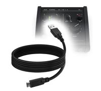 BoxWave Câble compatible avec IK Multimedia Axe I/O ONE - DirectSync - USB 3.0 A vers USB 3.1 Type C - Câble de charge et de synchronisation USB C - 1,8 m - Noir