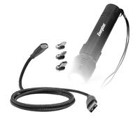 BoxWave Câble compatible avec lampe de poche LED rechargeable Energizer X1000 - Câble MagnetoSnap PD AllCharge (100 W), chargement magnétique tressé USB Type-C Micro - Noir de jais