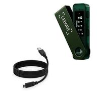 BoxWave Câble compatible avec Ledger Nano S Plus - DirectSync - USB 3.0 A vers USB 3.1 Type C - Câble de charge et de synchronisation USB C - 1,8 m - Noir