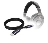 BoxWave Câble compatible avec les écouteurs Hi-Fi Bluetooth à suppression active du bruit Focal Bathys - Câble DirectSync PD (0,9 m) - USB-C vers USB-C (100 W), charge tressée de type C et