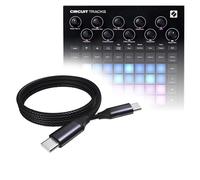 BoxWave Câble compatible avec les pistes de circuit Novation - Câble DirectSync PD (0,9 m) - USB-C vers USB-C (100 W), charge tressée de type C et synchronisation rapide - Noir de jais