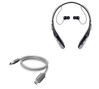 BoxWave Câble compatible avec LG Tone Triumph (HBS-510) - Micro USB DuraCable - Câble de charge micro USB tressé - Gris sidéral