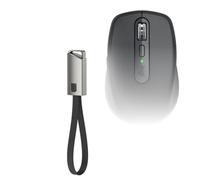 BoxWave Câble compatible avec Logitech MX Anywhere 3S - Chargeur porte-clés USB de type C, porte-clés USB Type-C vers Type-A 8 po - Noir de jais