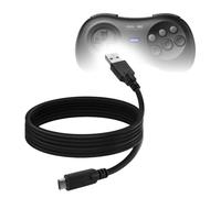 BoxWave Câble compatible avec manette de jeu Bluetooth 8BitDo M30 - DirectSync - USB 3.0 A vers USB 3.1 Type C - Câble de charge et de synchronisation USB C - 1,8 m - Noir