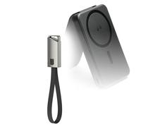 BoxWave Câble compatible avec Mophie Snap+ Juice Pack Mini Stand - Chargeur de porte-clés USB de type C, porte-clés USB Type-C vers Type-A 20,3 cm - Noir de jais