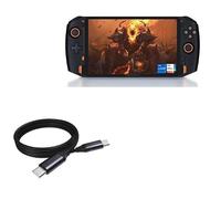 BoxWave Câble compatible avec OneXPlayer One-GX 1 - Câble DirectSync PD (0,9 m) - USB-C vers USB-C (100 W), câble de charge et de synchronisation tressé de type C de 0,9 m - Noir de jais