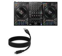 BoxWave Câble compatible avec Pioneer DJ DDJ-FLX10 - DirectSync - USB 3.0 A vers USB 3.1 Type C - Câble de charge et de synchronisation USB C - 1,8 m - Noir