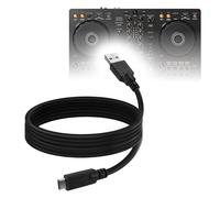 BoxWave Câble compatible avec Pioneer DJ DDJ-FLX4 - DirectSync - USB 3.0 A vers USB 3.1 Type C - Câble de charge et de synchronisation USB C - 1,8 m - Noir