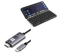 BoxWave Câble compatible avec Planet Computers Astro Slide - Câble SmartDisplay - USB Type-C vers HDMI (1,8 m), câble USB C/HDMI - Noir de jais