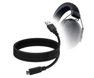 BoxWave Câble compatible avec Razer BlackShark V2 HyperSpeed - DirectSync - USB 3.0 A vers USB 3.1 Type C - Câble de charge et de synchronisation USB C - 1,8 m - Noir