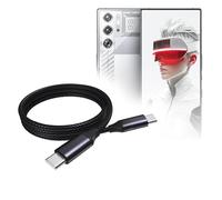 BoxWave Câble compatible avec RedMagic 9S Pro - Câble DirectSync PD (0,9 m) - USB-C vers USB-C (100 W), charge tressée de type C et synchronisation rapide - Noir de jais