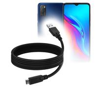 BoxWave Câble compatible avec TCL 20E - DirectSync - USB 3.0 A vers USB 3.1 Type C - Câble de charge et de synchronisation USB C - 1,8 m - Noir