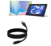 BoxWave Câble compatible avec XP-Pen Artist 12 (Gen 2) - DirectSync - USB 3.0 A vers USB 3.1 Type C, USB C Câble de charge et de synchronisation - 1,8 m - Noir