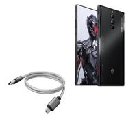 BoxWave Câble compatible avec ZTE Nubia Red Magic 8 Pro+ - Micro USB DuraCable, câble de charge micro USB tressé - Gris sidéral